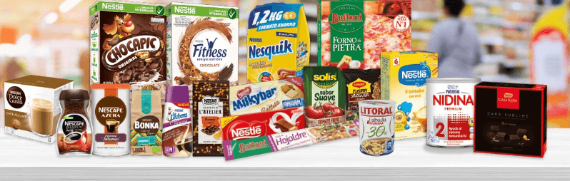 variété de produits Nestlé - investir dans le cacao
