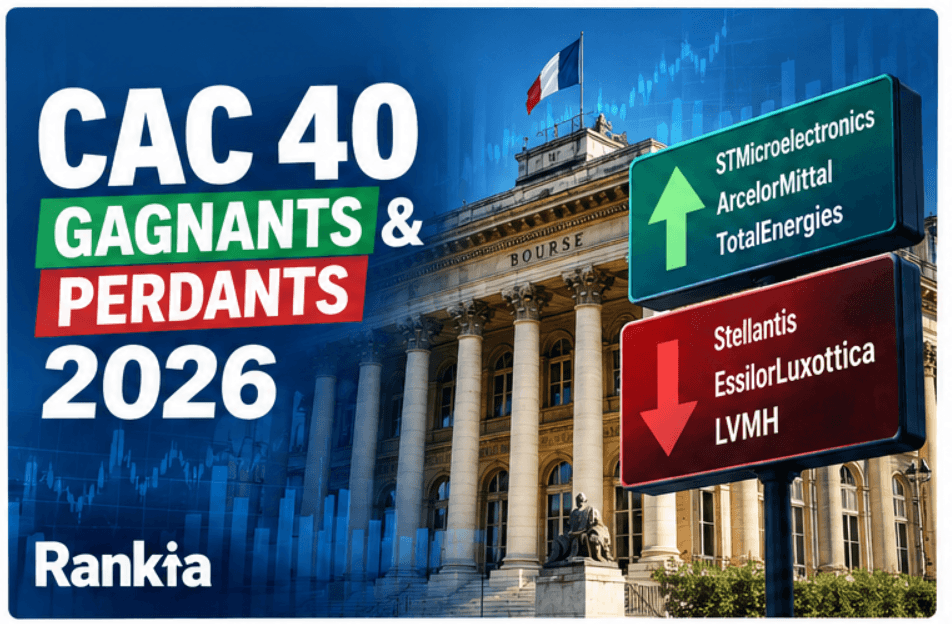 CAC 40 en 2026 : actions gagnantes et perdantes