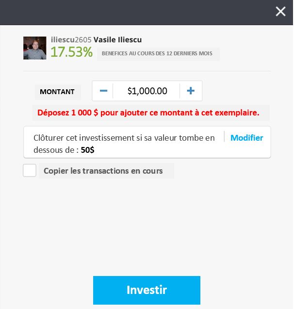 Copy trading : dernière étape sur eToro
