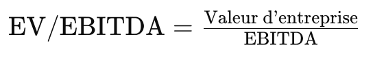 Formule EV/EBITDA