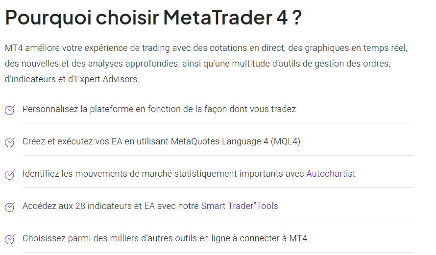 Pepperstone Avis : Metatrader4
