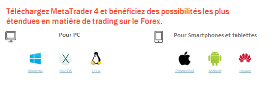 Téléchargez MT4 et bénéficiez des possibilités les plus étendues en matière de trading sur le Forex.