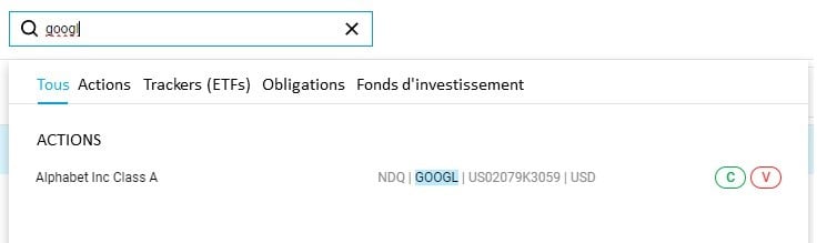 Investir dans les actions Google sur DEGIRO