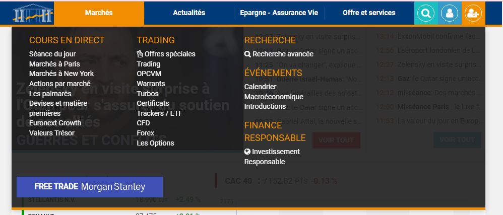 bourse direct marché