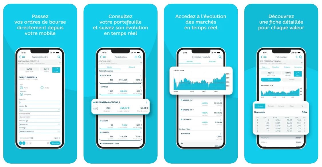 application Hello bank! Bourse