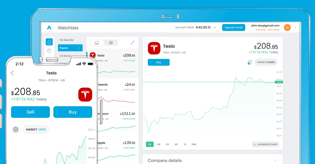Plateforme trading Tradin212