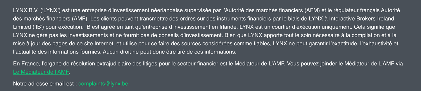 Lynx Broker est-il fiable ?