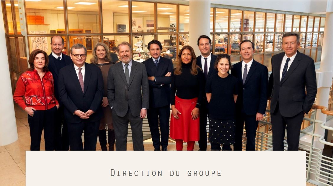 Direction du groupe Hermès