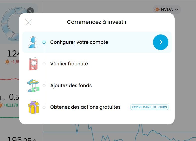 2. Vérifier l'identité - Acheter des actions Airbus avec Trading 212