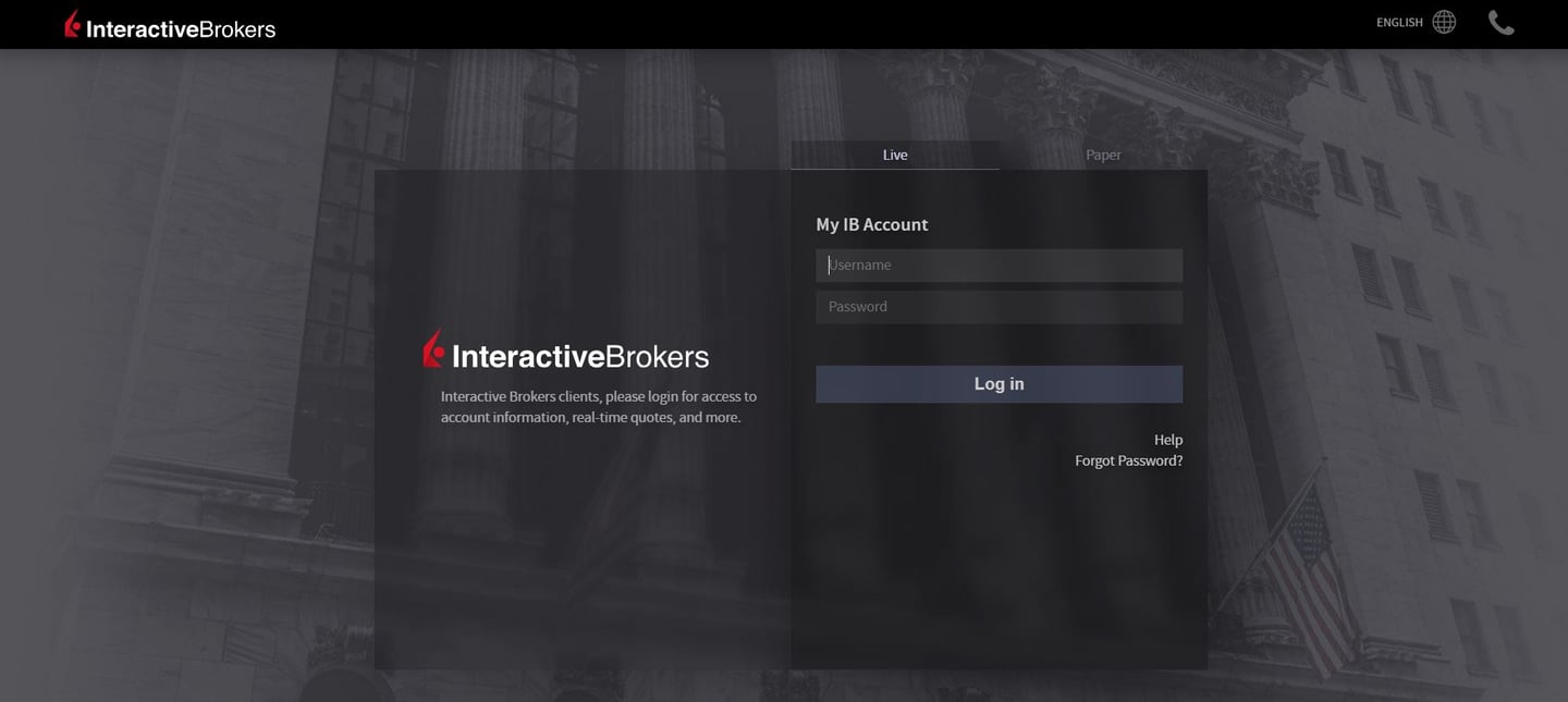 Vous connecter à votre courtier Interactive Brokers