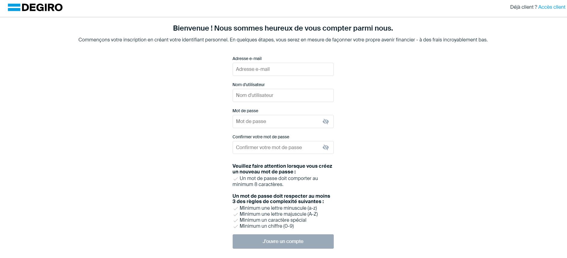 Investir dans l'Oréal avec degiro