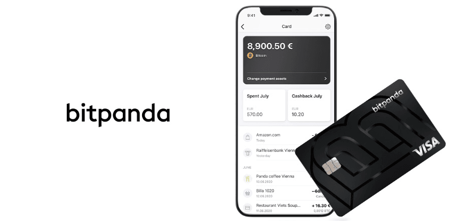 La carte de débit Visa de Bitpanda