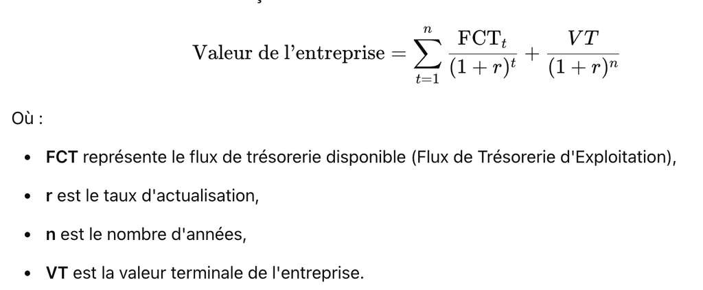 formule DCF