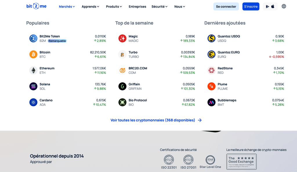 plateforme bit2me crypto