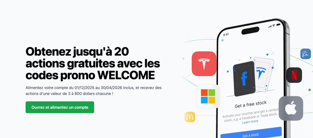 promo 20 actions en bourse gratuite avec freedom24