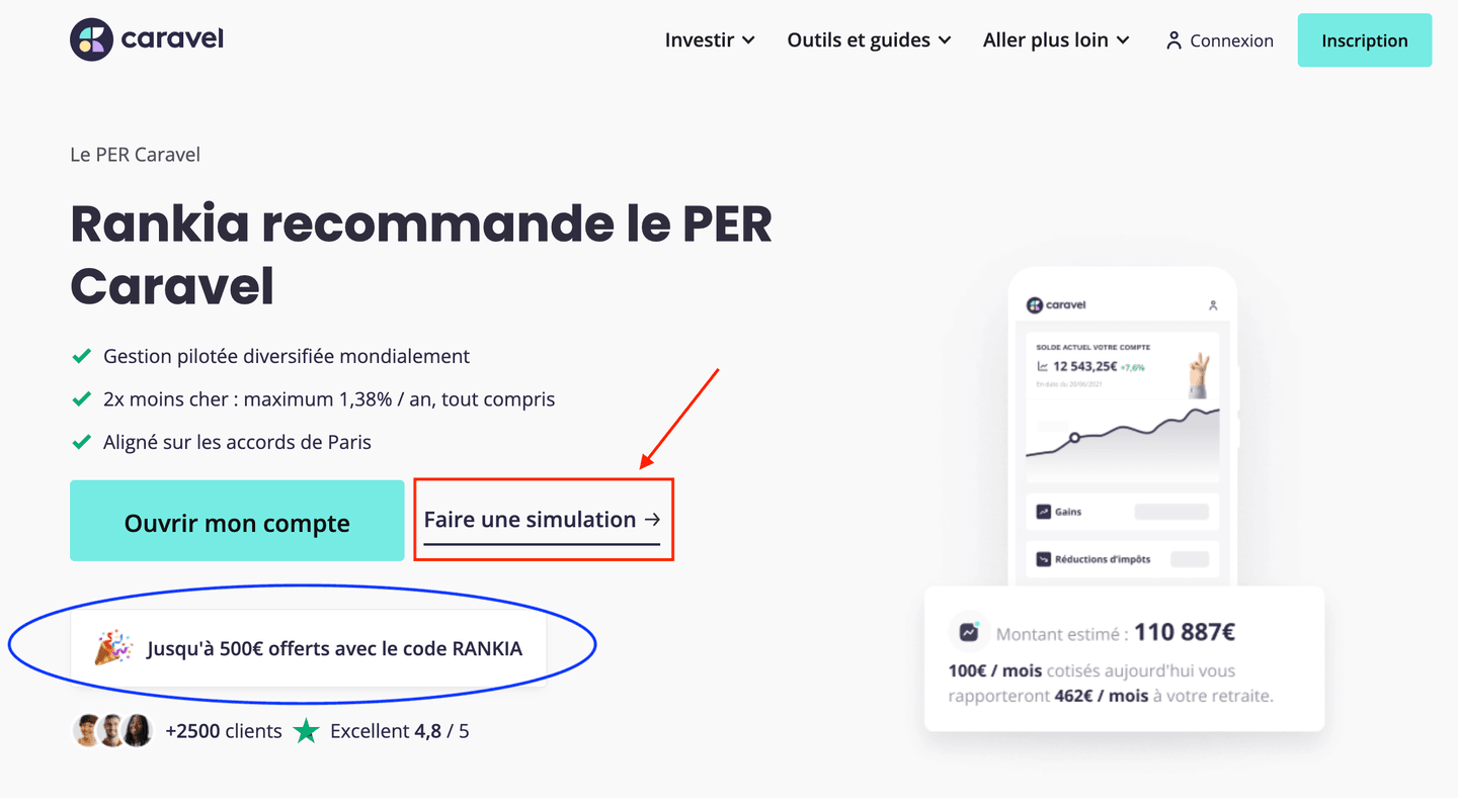 Simulateur PER Caravel