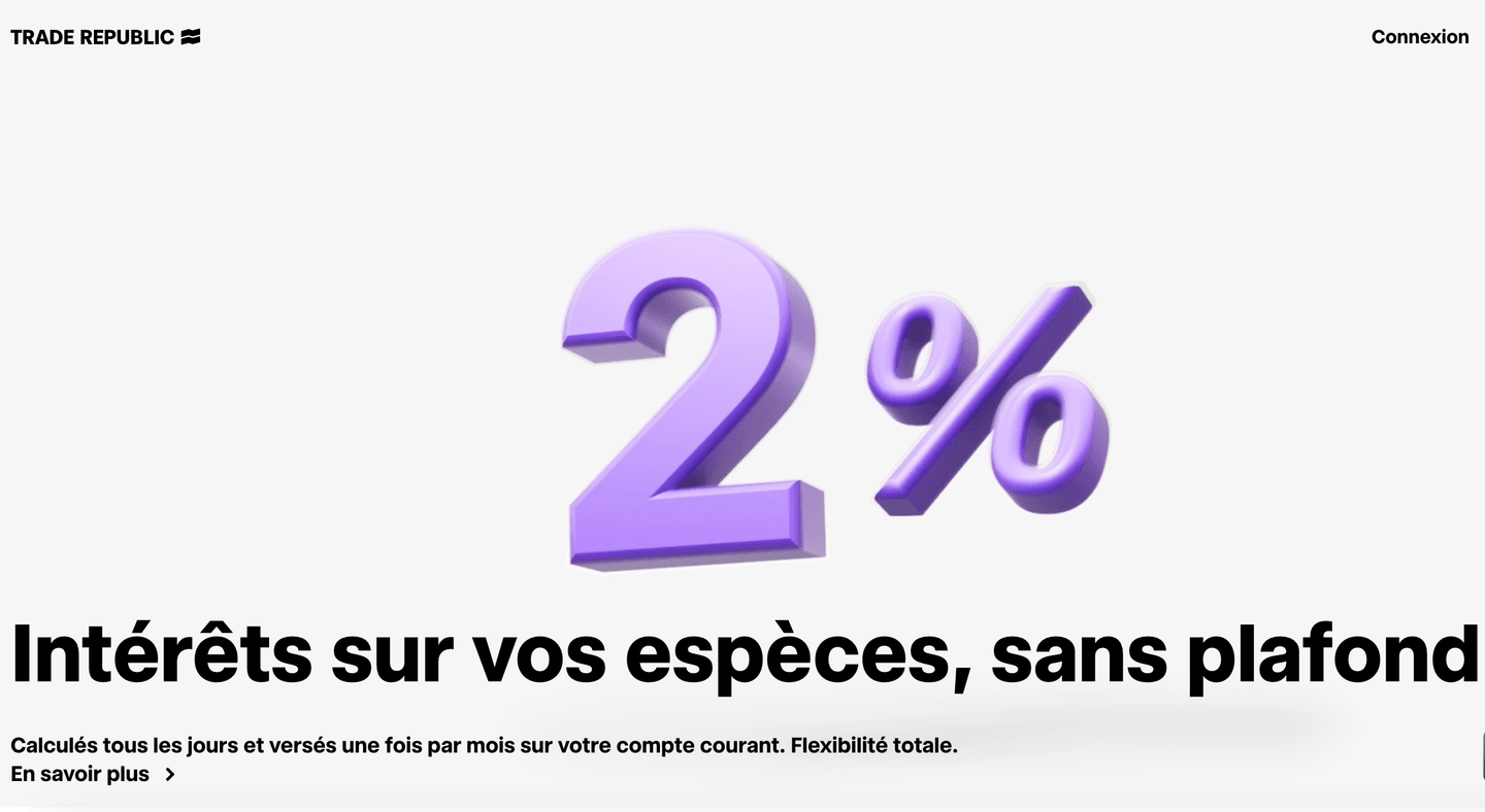 Trade Republic compte courant rémunéré