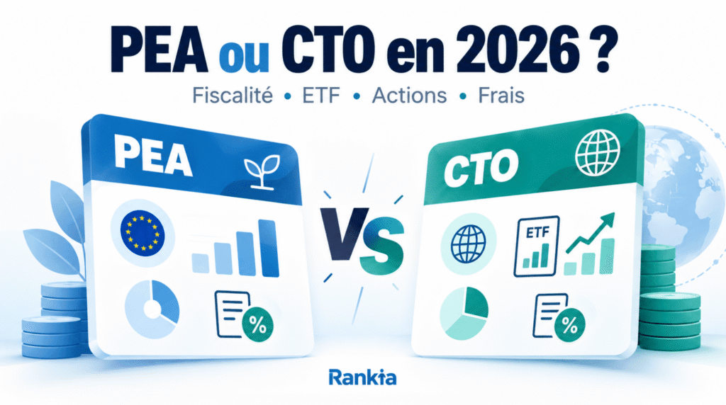PEA ou CTO en 2026 : comparaison de la fiscalité, des ETF, des actions et des frais