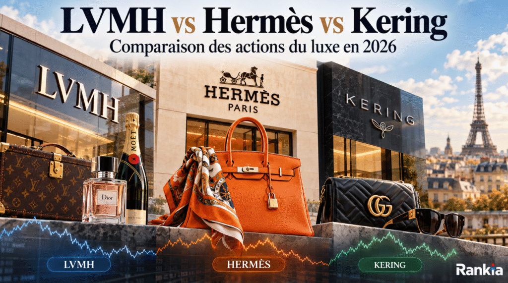 LVMH vs Hermès vs Kering : comparaison des actions du luxe