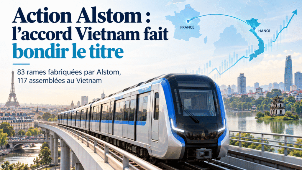 Action Alstom : train de métro illustrant l’accord entre Alstom et Vingroup au Vietnam